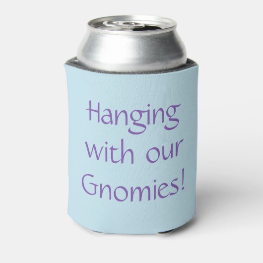 Leuk Gelukkig Pasen Gnome Hangen met Gnomies Sprin Blikjeskoeler (Blikje Achterkant)