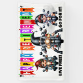 LEUK GELUKKIG PENSIOEN SPANDOEK (Verticaal)