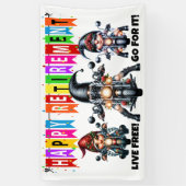 LEUK GELUKKIG PENSIOEN SPANDOEK (Verticaal)