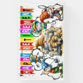 LEUK GELUKKIG PENSIOEN SPANDOEK (Verticaal)