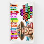 LEUK GELUKKIG PENSIOEN SPANDOEK (Verticaal)