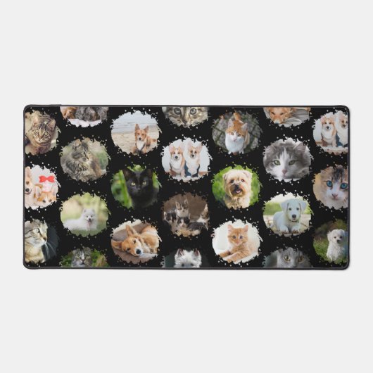 Leuk gepersonaliseerd 24 Fotocollage Bureaumat (Voorkant)