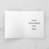 Leuk gepersonaliseerd aquarel luiaard ontwerp kaart (Binnen)