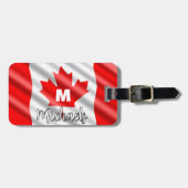 LEUK! 🍁Gepersonaliseerd Bagagelabel met Canadian (Voorkant horizontaal)