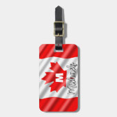 LEUK! 🍁Gepersonaliseerd Bagagelabel met Canadian (Voorkant verticaal)