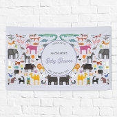 Leuk gepersonaliseerd dierlijk Baby shower Spandoek