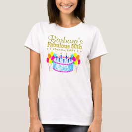 LEUK GEPERSONALISEERD EN GEDATEERD HAPPY 50TH T-SH T-SHIRT