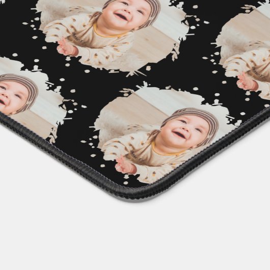 Leuk gepersonaliseerd fotopatroon bureaumat (Hoek)