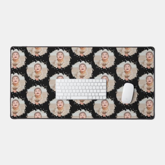 Leuk gepersonaliseerd fotopatroon bureaumat (Keyboard & Muis)