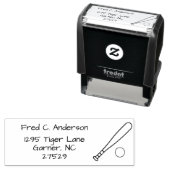 Leuk gepersonaliseerd honkbal retouradres  zelfinktende stempel (In situ)