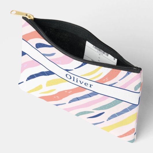 Leuk gepersonaliseerd kleurrijk patroonpotlood Hoe Etui (Open)