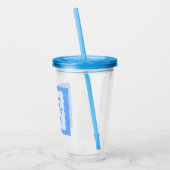 Leuk gepersonaliseerd "Last Splash" vrijgezellenfe Acryl Drinkbeker (Links)