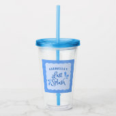 Leuk gepersonaliseerd "Last Splash" vrijgezellenfe Acryl Drinkbeker (Voorkant)