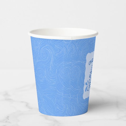 Leuk gepersonaliseerd "Last Splash" vrijgezellenfe Papieren Bekers (Rechts)