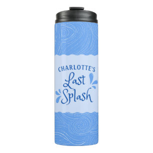 Leuk gepersonaliseerd "Last Splash" vrijgezellenfe Thermosbeker