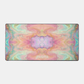 Leuk Gepersonaliseerd  Modern Patroon Kleurrijke B Bureaumat (Voorkant)