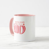 Leuk Gepersonaliseerd "Nancy" Roze en Rood, Beste Mok (Voorkant links)