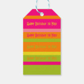 Leuk Gepersonaliseerd Roze, Limoen, Sinaasappel en Cadeaulabel (Achterkant)