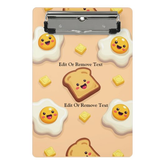 Leuk gepersonaliseerd voedsel thema klembord (Voorkant)