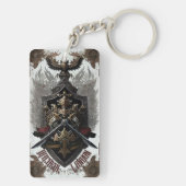 Leuk gepersonaliseerd wapenschild Naam Sleutelhang Sleutelhanger (achterkant)