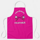 LEUK! 🍖Gepersonaliseerde Grillmaster BBQ Schort (Voorkant)