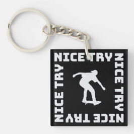 Leuk geprobeerd sleutelhanger