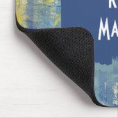 Leuk geschilderd denim patroon gepersonaliseerd muismat (Hoek)