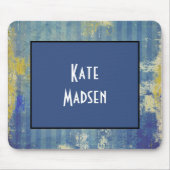 Leuk geschilderd denim patroon gepersonaliseerd muismat (Voorkant)