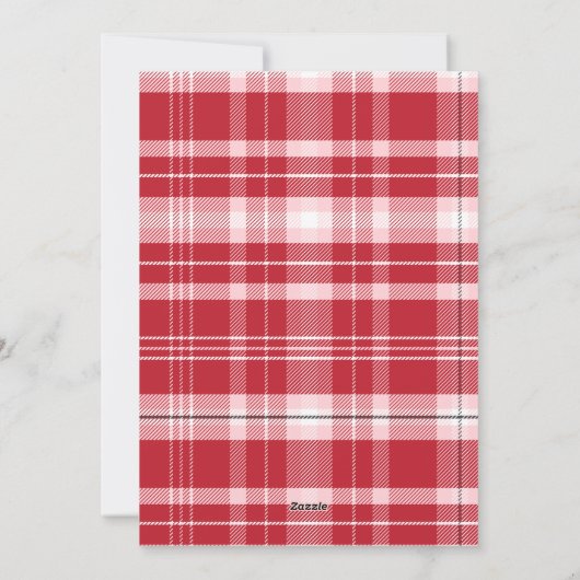 Leuk geschreven Vrolijk Kerstfeest op een getekend Feestdagenkaart (Achterkant)