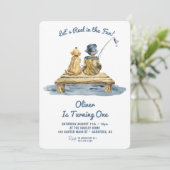 Leuk Gevist Jongen 1e Verjaardag Kaart (Staand voorkant)