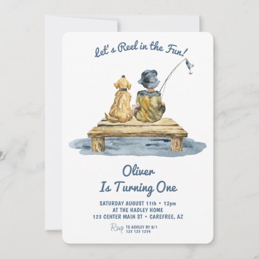 Leuk Gevist Jongen 1e Verjaardag Kaart (Voorkant)