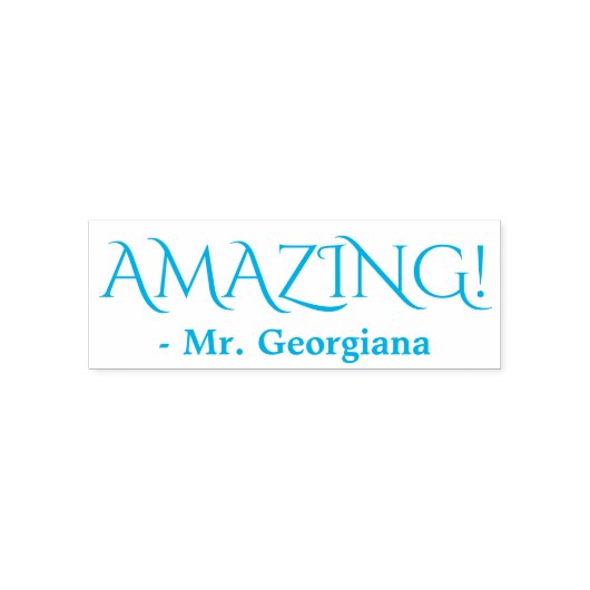Leuk "GEWELDIG!" Teacher Rubber Stamp Zelfinktende Stempel (Design)