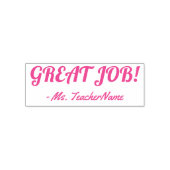 Leuk "GEWELDIG WERK!" Teacher Rubber Stamp Zelfinktende Stempel (Design)