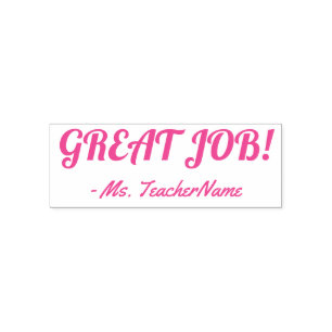 Leuk "GEWELDIG WERK!" Teacher Rubber Stamp Zelfinktende Stempel