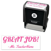 Leuk "GEWELDIG WERK!" Teacher Rubber Stamp Zelfinktende Stempel (In situ)