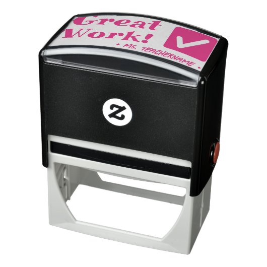 Leuk "Geweldig werk!" Tutor Rubber Stamp Zelfinktende Stempel (Product)