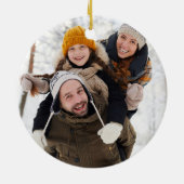 Leuk Gezelschap Jaaroverzicht Modern Cool Foto Keramisch Ornament (Achterkant)