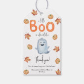 Leuk Ghost Baby shower Dank u Cadeaulabel (Voorkant)