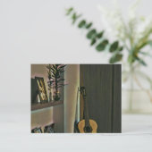 Leuk gitaarspeler cadeau briefkaart (Staand voorkant)