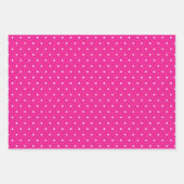 Leuk glimlachend roze polka dot lieveheersbeestje  inpakpapier vel (Voorkant 2)
