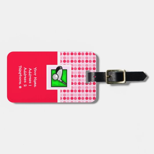 Leuk Golf Bagagelabel (Voorkant horizontaal)