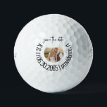 Leuk Golf Foto Bruiloft Save the Date II Golfballen<br><div class="desc">Golfbal Sla de datum op. Foto. Titleist Pro V1. Leuk. Ongebruikelijk.</div>