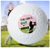 Leuk Golf Gal Swing Got Drive Naam Golfballen