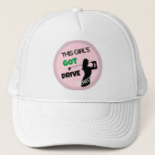Leuk Golf Gal Swing Got Drive Naam Trucker Pet (Voorkant)