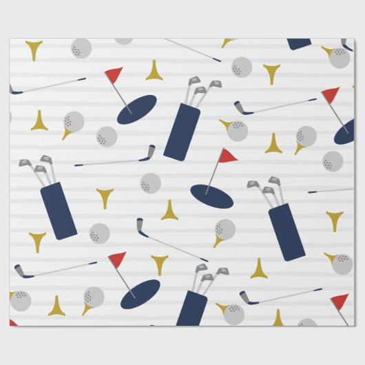 Leuk Golf inpakpapier (Vlak)
