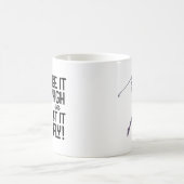 Leuk Golf T-shirt Grappige Humor Sport Paarse Zwar Koffiemok (Center)