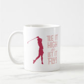 Leuk Golf T-shirt Grappige Humor Sport Pro Magenta Koffiemok (Links)