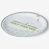 Leuk golf-thema verjaardagsfeestje papieren bordje (Gekanteld)