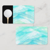 leuk golfbal op waterverf design visitekaartje (Voorkant / Achterkant)