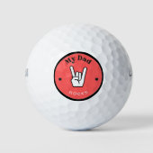 Leuk! Golfballen - mijn vader ROCKS! (Voorkant)